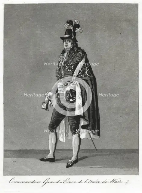 "Commandeur Grand-Croix de l'Ordre de Wasa", 1780s.  Creator: Johan Abraham Aleander.