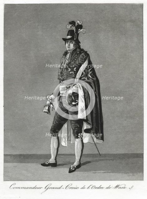 "Commandeur Grand-Croix de l'Ordre de Wasa", 1780s.  Creator: Johan Abraham Aleander.