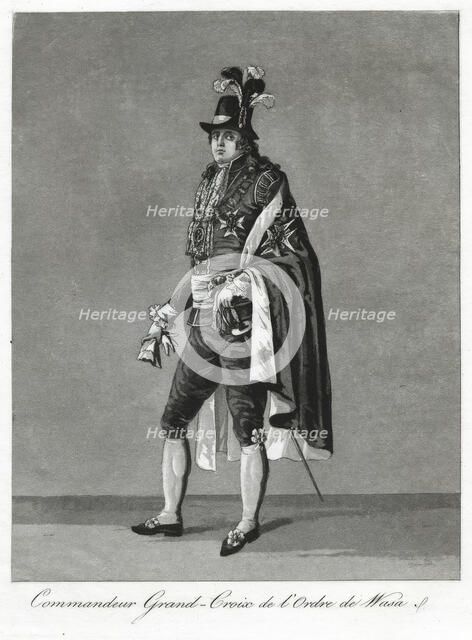 "Commandeur Grand-Croix de l'Ordre de Wasa", 1780s.  Creator: Johan Abraham Aleander.