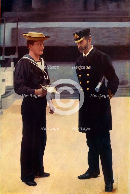 'Commander and Able-Seaman, R.N.', 1901. Creator: Gregory & Co.
