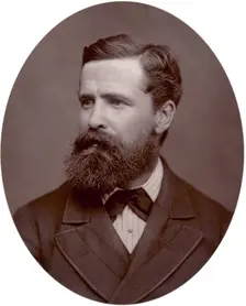 Commander Verney Lovett Cameron, explorer, 1878. Creator: Lock & Whitfield