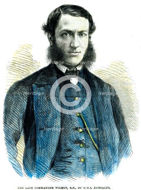 Commander Wilmot, of HMS 'Euryalus', 1863. Artist: Unknown