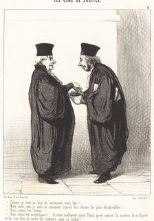 Comme je vous ai bien dit vertement votre fait!, 1845. Creator: Honore Daumier