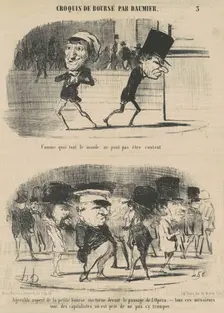Comme quoi tout le monde ne peut pas être content, 19th century. Creator: Honore Daumier