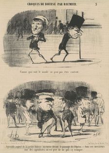 Comme quoi tout le monde ne peut pas être content, 19th century. Creator: Honore Daumier