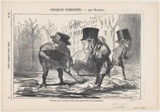 Comme quoi la propreté elle-même peut avoir se inconvénients, 1864. Creator: Honore Daumier