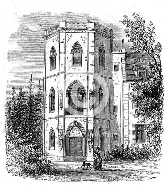 Commemorative Tower at the Castle of Stein, Nassau, 1872. Creator: Unknown.