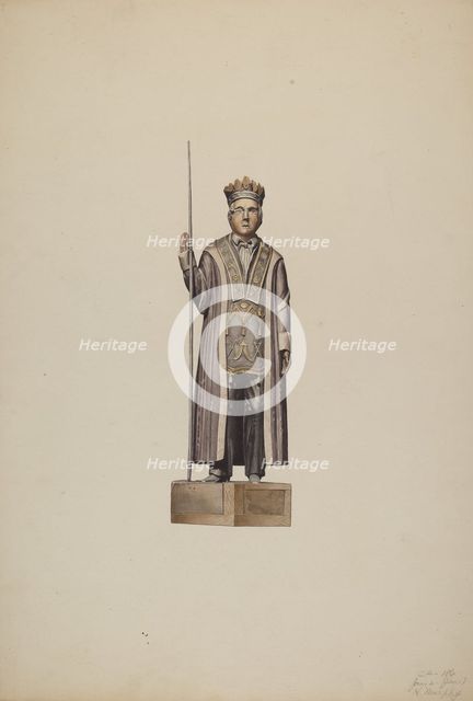 Commemorative Figure, 1935/1942. Creator: Henry Murphy.