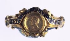 Commemorative ring of the Duke of Wellington, 1852. Creator: Unknown
