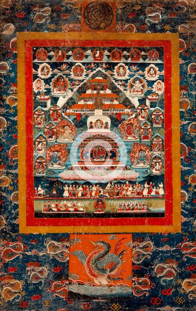 Commemoration Thangka for Bhimaratha Rite, between c1850 and c1875. Creator: Anon.