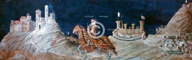 'Commemoration ..at the Siege of Montemassi...', 1328. Creator: Simone Martini.