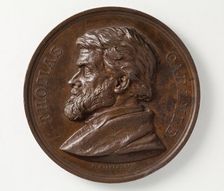 Commemoration Medal for Thomas Carlyle (image 2 of 5), 1875. Creator: Joseph Edgar Boehm