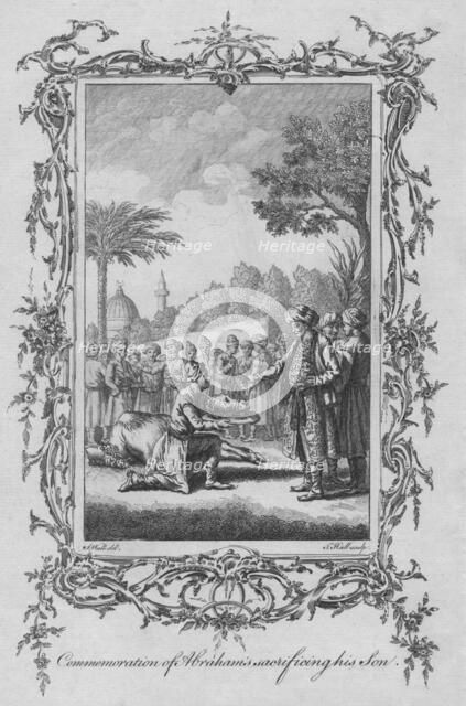 'Commemoration of Abraham's sacrificing of his Son', mid 18th century. Creator: J Hall.