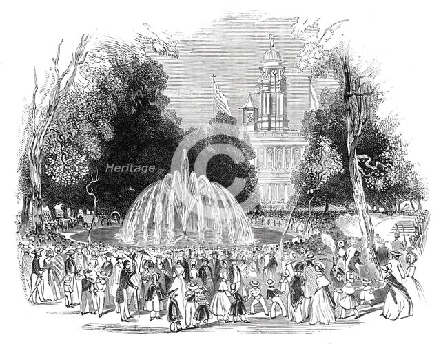 Commemoration of Independence at New York - scene in the park, 1844. Creator: Unknown.