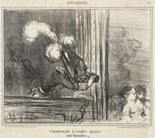 Commençant à rendre justice aux blanches, 1859. Creator: Honore Daumier