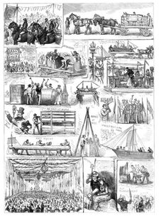 Commencement of the Hull, Barnsley, and West Riding Railway and Dock...procession and banquet, 1881. Creator: Unknown