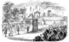 Commencement of the Salisbury and Yeovil Railway, 1856. Creator: Unknown