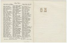 Commencement announcement for Booker T. Washington High School, 1935. Creator: Unknown