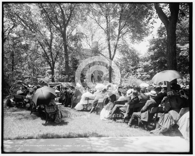Commencement exercises, U. of M., Ann Arbor, Mich., c1908. Creator: Unknown.