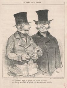 Comment vous portez pas encore de talma? ..., 19th century. Creator: Honore Daumier