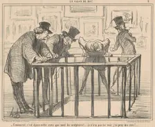 Comment, c'est dans cette cave que ..., 19th century. Creator: Honore Daumier