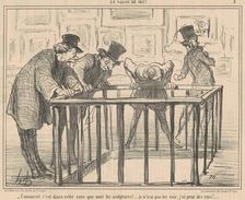 Comment, c'est dans cette cave que ..., 19th century. Creator: Honore Daumier