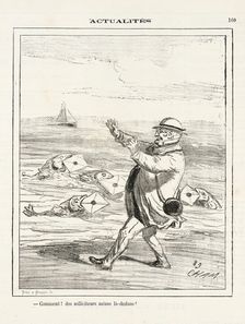 Comment! des solliciteurs même là-dedans!, 1872. Creator: Cham