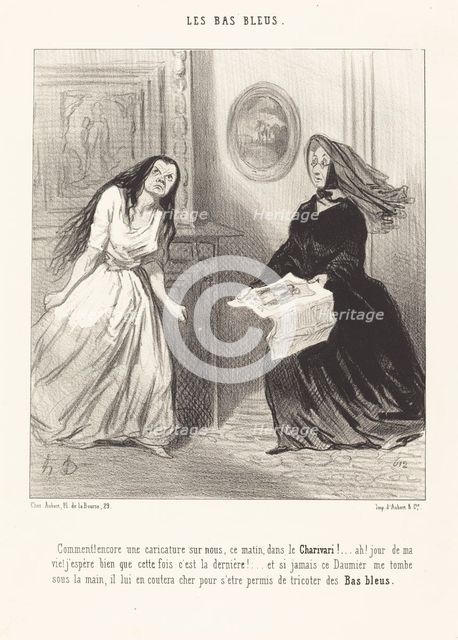 Comment! encore une caricature sur nous..., 1844. Creator: Honore Daumier.
