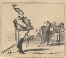 Comment, ils emportent mon argent ..., 19th century. Creator: Honore Daumier