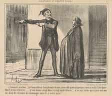 Comment, madame ... J'ai l'imprudence ..., 19th century. Creator: Honore Daumier