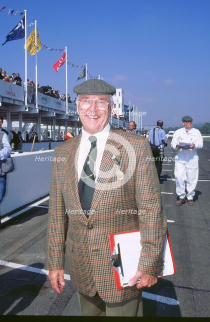 Commentator Murray Walker at 1998 Goodwood revival. Artist: Unknown.