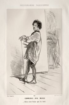 Commerce des Muses. Creator: Paul Gavarni (French, 1804-1866)
