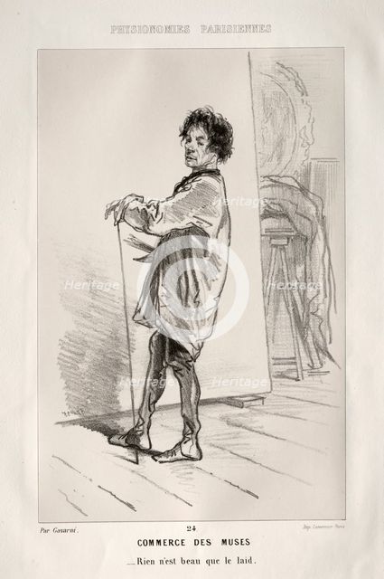 Commerce des Muses. Creator: Paul Gavarni (French, 1804-1866).