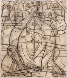 Commercial Chemical Operations, 1932. Creator: Diego Rivera