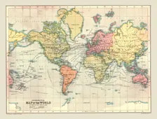 Commercial Map of the World, 1902. Creator: Unknown