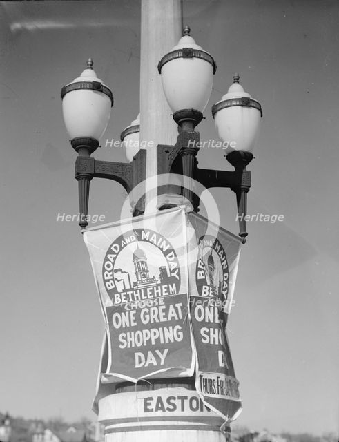 Commercial propaganda, Bethlehem, Pennsylvania, 1935. Creator: Walker Evans.