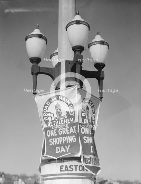 Commercial propaganda, Bethlehem, Pennsylvania, 1935. Creator: Walker Evans.