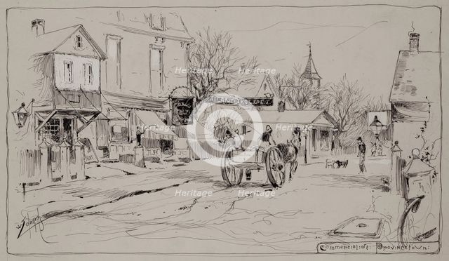Commercial Street, Provincetown, late 19th century. Creator: W Edwards.