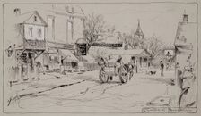 Commercial Street, Provincetown, late 19th century. Creator: W Edwards