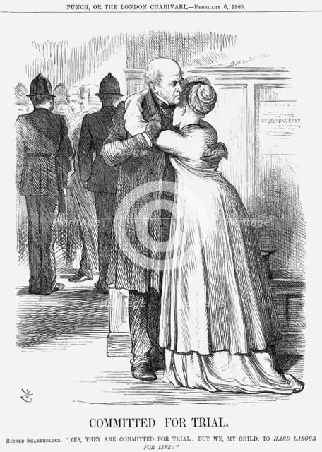 'Committed for Trial', 1869. Artist: John Tenniel