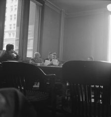 Committee of Chicago board of aldermen in city hall, Chicago, Illinois, 1939. Creator: Dorothea Lange