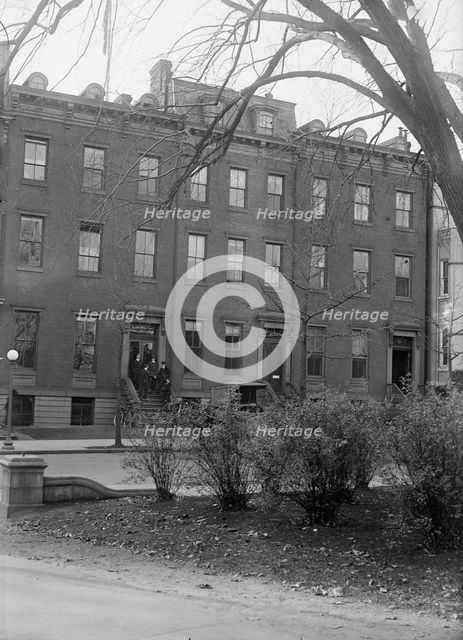 Committee On Public Information - Exterior of Quarters On Jackson Place, 1917. Creator: Harris & Ewing.