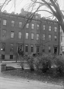 Committee On Public Information - Exterior of Quarters On Jackson Place, 1917. Creator: Harris & Ewing