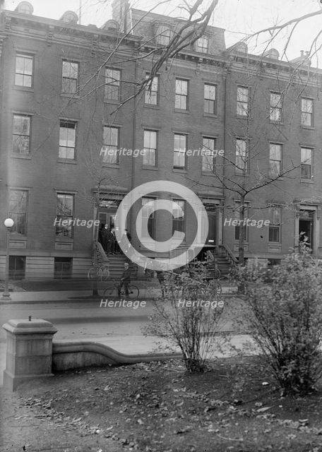 Committee On Public Information - Exterior of Quarters On Jackson Place, 1917. Creator: Harris & Ewing.