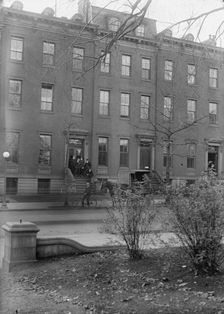 Committee On Public Information - Exterior of Quarters On Jackson Place, 1917. Creator: Harris & Ewing