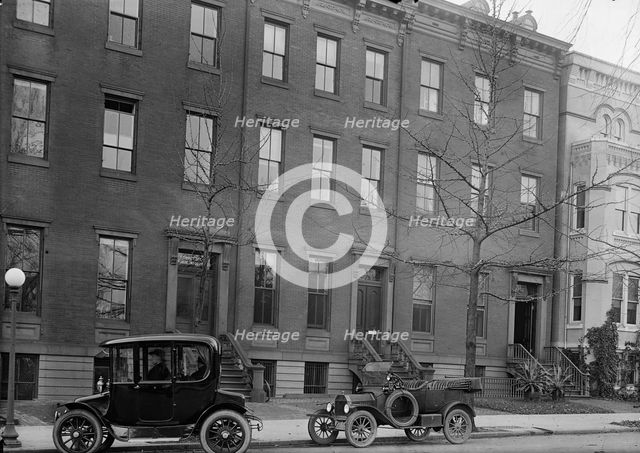 Committee On Public Information - Exterior of Quarters On Jackson Place, 1917. Creator: Harris & Ewing.