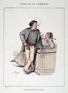 Commissaire de Police Paris Commune, 1871. Artist: Anon