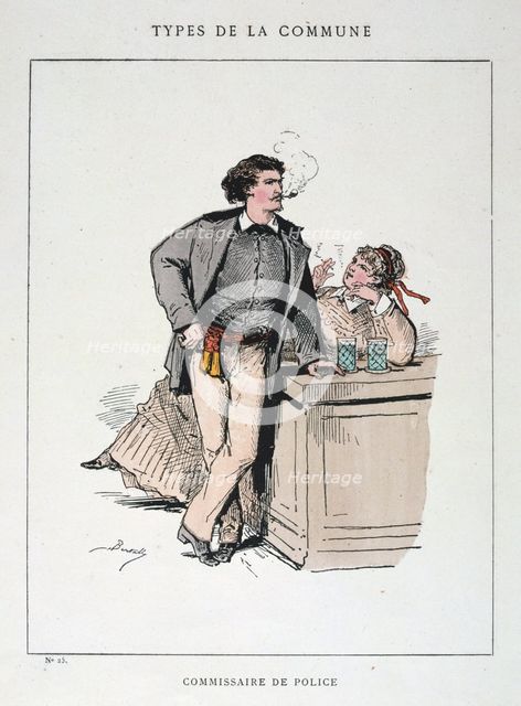 'Commissaire de Police', Paris Commune, 1871.  Artist: Anon