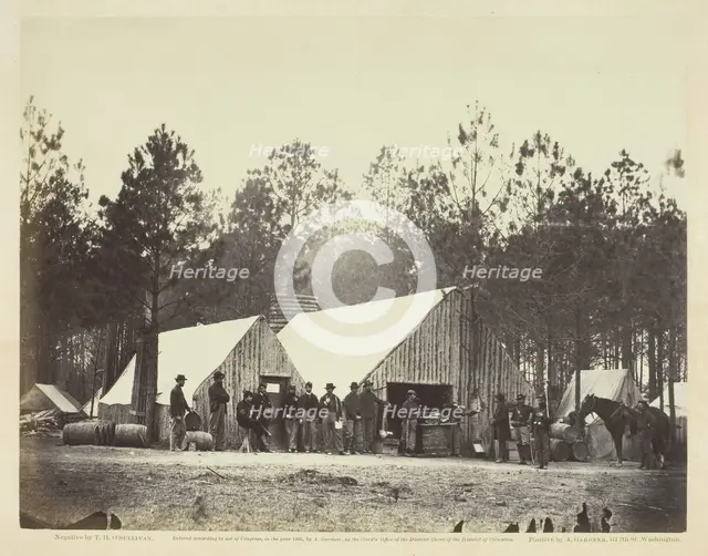 Commissary Department, Head-Quarters Army of the Potomac, February 1864. Creator: Alexander Gardner.