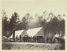 Commissary Department, Head-Quarters Army of the Potomac, February 1864. Creator: Alexander Gardner